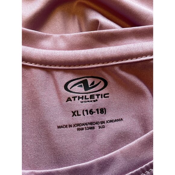 Womens PINK RACERBACK TANK TOP FITNESS Athletic Works XL - Picture 7 of 8